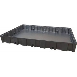 Bac de rétention PE 250L – Modulable, empilable – Capacité 1000kg - LIVRAISON OFFERTE