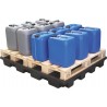 Bac de rétention 240L avec caillebotis 100% PE – Hauteur 150 mm – Format 2 palettes – Charge 2000 kg - LIVRAISON OFFERTE
