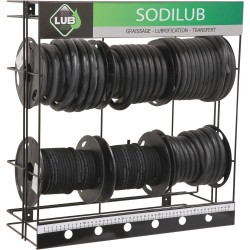 Présentoir de 6 bobines de durites en nitrile toilées intérieur/extérieur – Ø 3,2 à 10 mm – usage pro - LIVRAISON OFFERTE