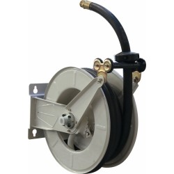 Enrouleur automatique fixe 8m gasoil/GNR – tuyau Ø25mm – raccord 1" – modèle gros débit – structure acier - LIVRAISON OFFERTE