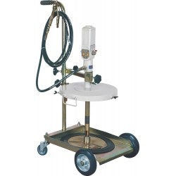 Pompe graisse pneumatique 50:1 pour fût 50/60kg avec pistolet, tuyau 10m – débit 600 g/min