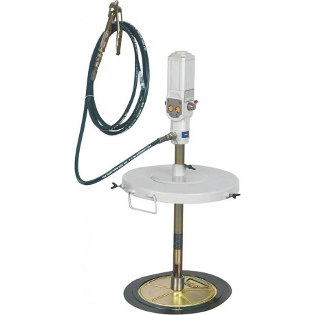 Kit de graissage pneumatique 50/60kg 50:1 avec pistolet à raccord tournant et tuyau 4m