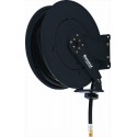 Enrouleur fixe et flexible pour graisse 15 m 1/4" 400 bar 2 tresses et retour automatique