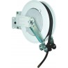 Enrouleur de tuyau de graisse 15m – 1/4" – avec embase pivotante – usage fixe – structure acier renforcé - LIVRAISON OFFERTE