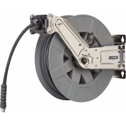 Enrouleur inox pour huile et eau 18m Ø10mm – Tambour ABS, 180 bar, usage intensif industriel ou chimique - LIVRAISON OFFERTE