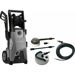 Nettoyeur HP 230V 150 bar 7,2 l/min Total Stop – Moteur induction, kit complet avec flexible tressé 8m et enrouleur