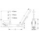 Cric rouleur hydropneumatique 16/32T – LIVRAISON OFFERTE - Hauteur 150 à 500 mm, télescopique, compact 495 mm
