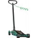 Cric rouleur oléopneumatique 1,6T – LIVRAISON OFFERTE - Hauteur 77 à 480 mm, longueur 950 mm, pompe rapide et silencieuse