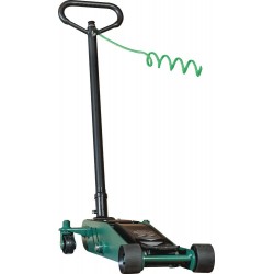 Cric rouleur oléopneumatique 1,6T – LIVRAISON OFFERTE - Hauteur 77 à 480 mm, longueur 950 mm, pompe rapide et silencieuse