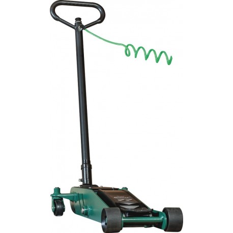 Cric rouleur oléopneumatique 1,6T – LIVRAISON OFFERTE - Hauteur 77 à 480 mm, longueur 950 mm, pompe rapide et silencieuse