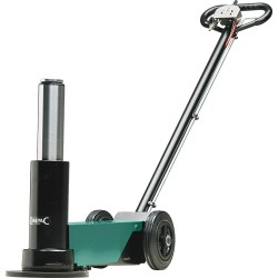 Cric rouleur hydropneumatique 28T – LIVRAISON GRATUITE - Hauteur 350 à 780 mm, spécial haute levée agricole, longueur 735 mm