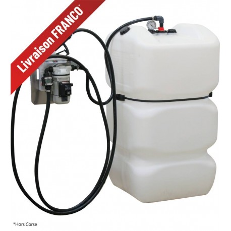 Cuve AdBlue® 600L PEHD simple paroi avec pompe Piusi 230V, pistolet automatique et compteur digital K24 - LIVRAISON GRATUITE