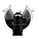Meuleuse d’angle pneumatique ⌀125 mm – Régulateur à levier, échappement orientable, poignée ambidextre, moteur 1.3 cv