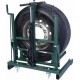 Chariot 2 rouleaux pour roues camions et bus – Commande à pédale, bras ajustables, roues Ø 260 à 1320mm, capacité 500kg