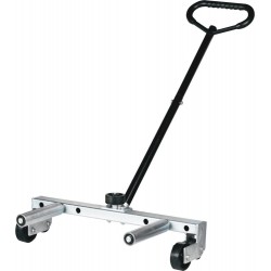 Chariot porte-roue 2 rouleaux pour camions et bus – capacité 250kg, compatible jusqu’à 445/65 R22.5, 3 positions
