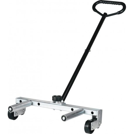 Chariot porte-roue 2 rouleaux pour camions et bus – capacité 250kg, compatible jusqu’à 445/65 R22.5, 3 positions