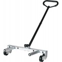 Chariot porte-roue 2 rouleaux pour camions et bus – capacité 250kg, compatible jusqu’à 445/65 R22.5, 3 positions