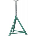 Chandelle à goupille 12 tonnes – Hauteur réglable de 500 à 770 mm – Pour utilitaires, poids lourds, camions et remorques