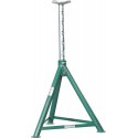 Chandelle à goupille capacité 8 tonnes – Réglable de 424 à 633 mm – Structure acier robuste pour véhicules lourds et utilitaires