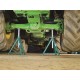 Chandelle à goupille capacité 8 tonnes – Réglable de 424 à 633 mm – Structure acier robuste pour véhicules lourds et utilitaires