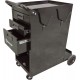 Servante mobile 3 tiroirs en acier pour poste à souder avec espace bouteille et rangement accessoires – 760x361x726mm
