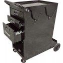 Servante mobile 3 tiroirs en acier pour poste à souder avec espace bouteille et rangement accessoires – 760x361x726mm