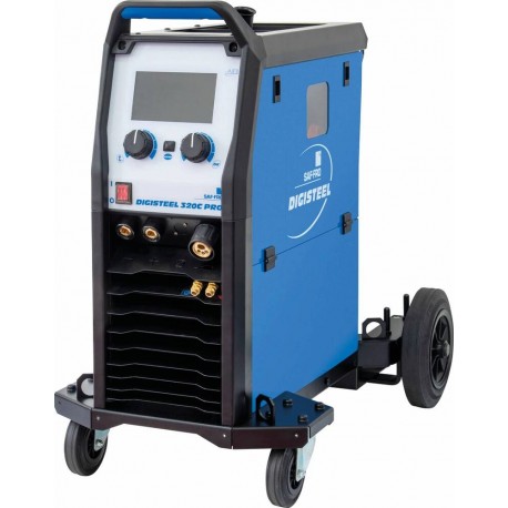 Poste à souder inverter MIG-MAG 400V DIGISTEEL 320C PRO PAK FR – 320A avec écran TFT, programmes synergiques