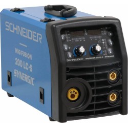 Poste à souder inverter synergique MIG MAG MMA TIG Lift 200A – 230V avec affichage digital, torche 3m, câble et galets inclus