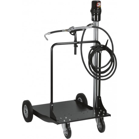 Ensemble pneumatique 3:1 pour huile – pistolet manuel, chariot 4 roues, tuyau 5 m, pompe air 240 l/min - LIVRAISON OFFERTE