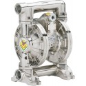 Pompe à membrane pneumatique pour huile usagée 1:1 – Débit 70 l/min, eau, gasoil, corps aluminium, entrée F3/8", fluide F3/4"