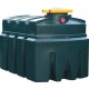 Cuve 2500 L double paroi PEHD pour huile usée – avec jauge horloge, détecteur de fuite, collecteur 20 L - LIVRAISON GRATUITE