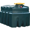 Cuve 2500 L double paroi PEHD pour huile usée – avec jauge horloge, détecteur de fuite, collecteur 20 L - LIVRAISON GRATUITE
