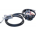 Pompe gasoil PIUSI 12V 50L/min auto-amorçante avec pistolet manuel, tuyau 4 m et câble à pinces