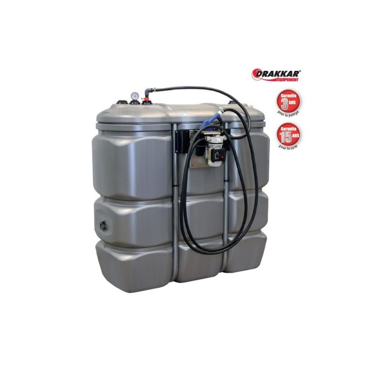 Cuve de stockage PEHD dp 1500L pour adblue avec pompe et pistolet automatique