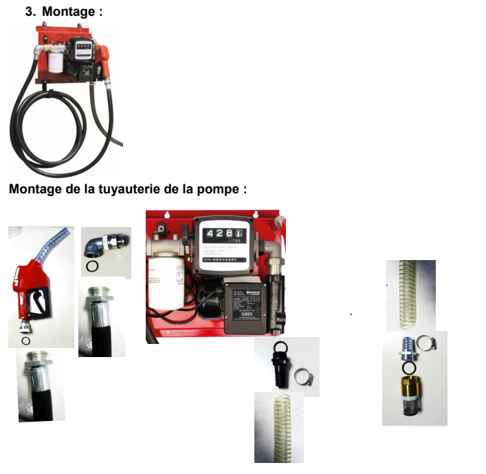 Station gasoil 230V 60L/min avec pistolet et compteur - DRAKKAR 08599