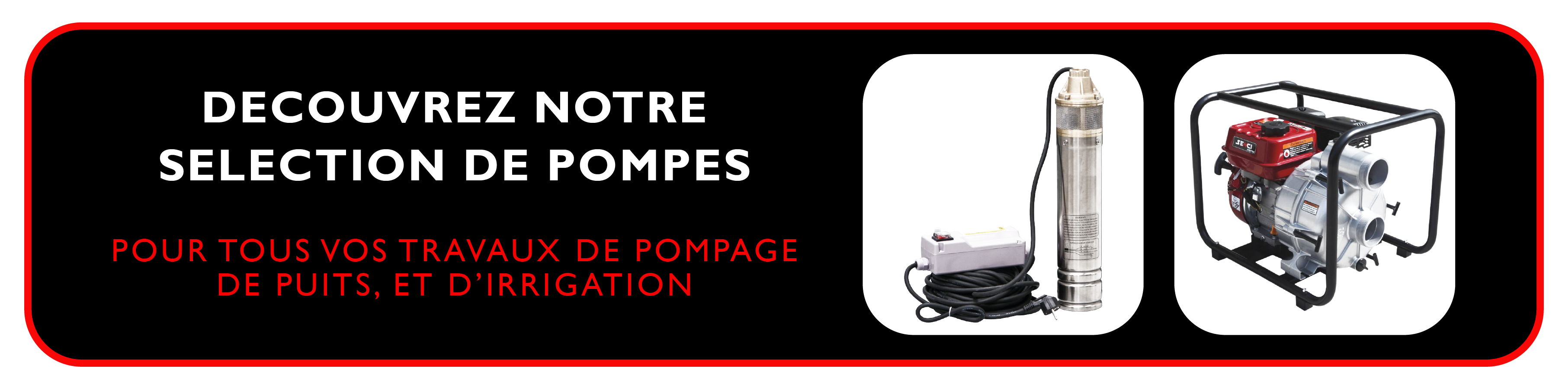 Pompe et motopompe pour puit, arrossage et irrgation